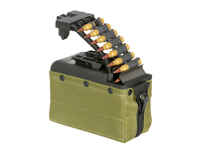 Load image into Gallery viewer, A&amp;K Cybergun SP SYSTEM MK46 NUTSACK 1500 ROUND BOX MAGAZINE (ONLY FITS ON SP SYSTEM MK46)
