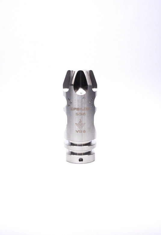 14mm EPSILON Replica Flash Hider - Black & Silver