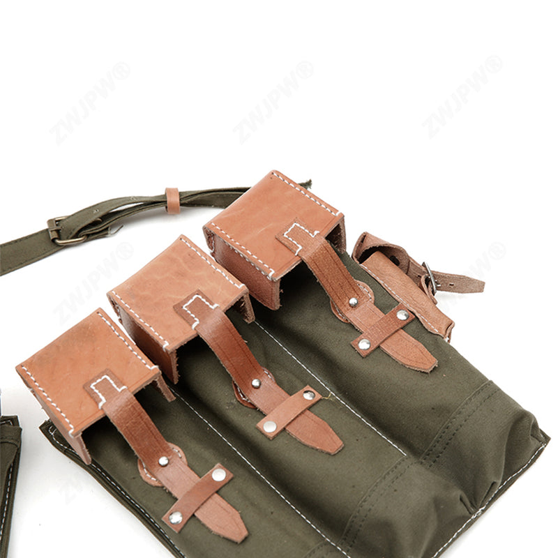 Load image into Gallery viewer, WW2 German MP44/STG 44 Mag Pouch Canvans &amp; Leather
