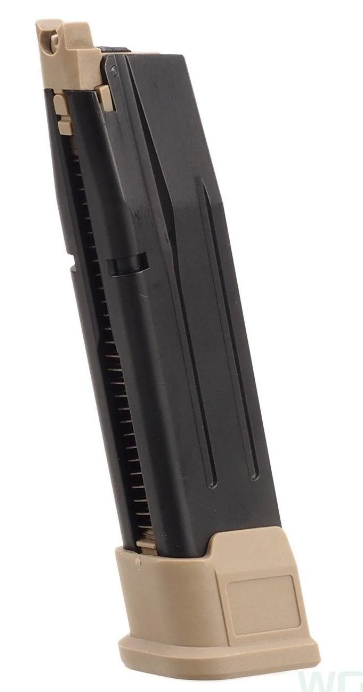 Load image into Gallery viewer, AW CUSTOM™ - Sig Sauer - M17 Green gas magazine - BLACK &amp; TAN
