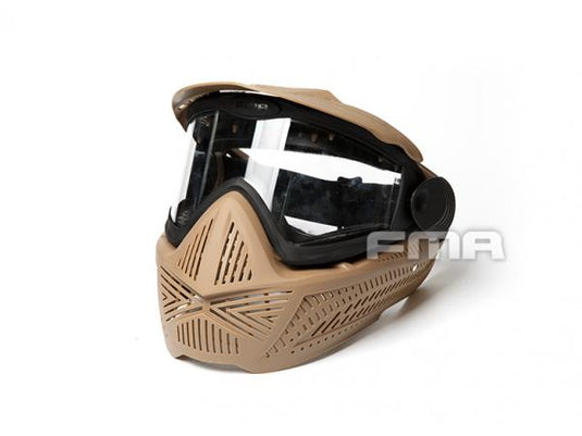 FMA F1 Mask Clear Visor Tan